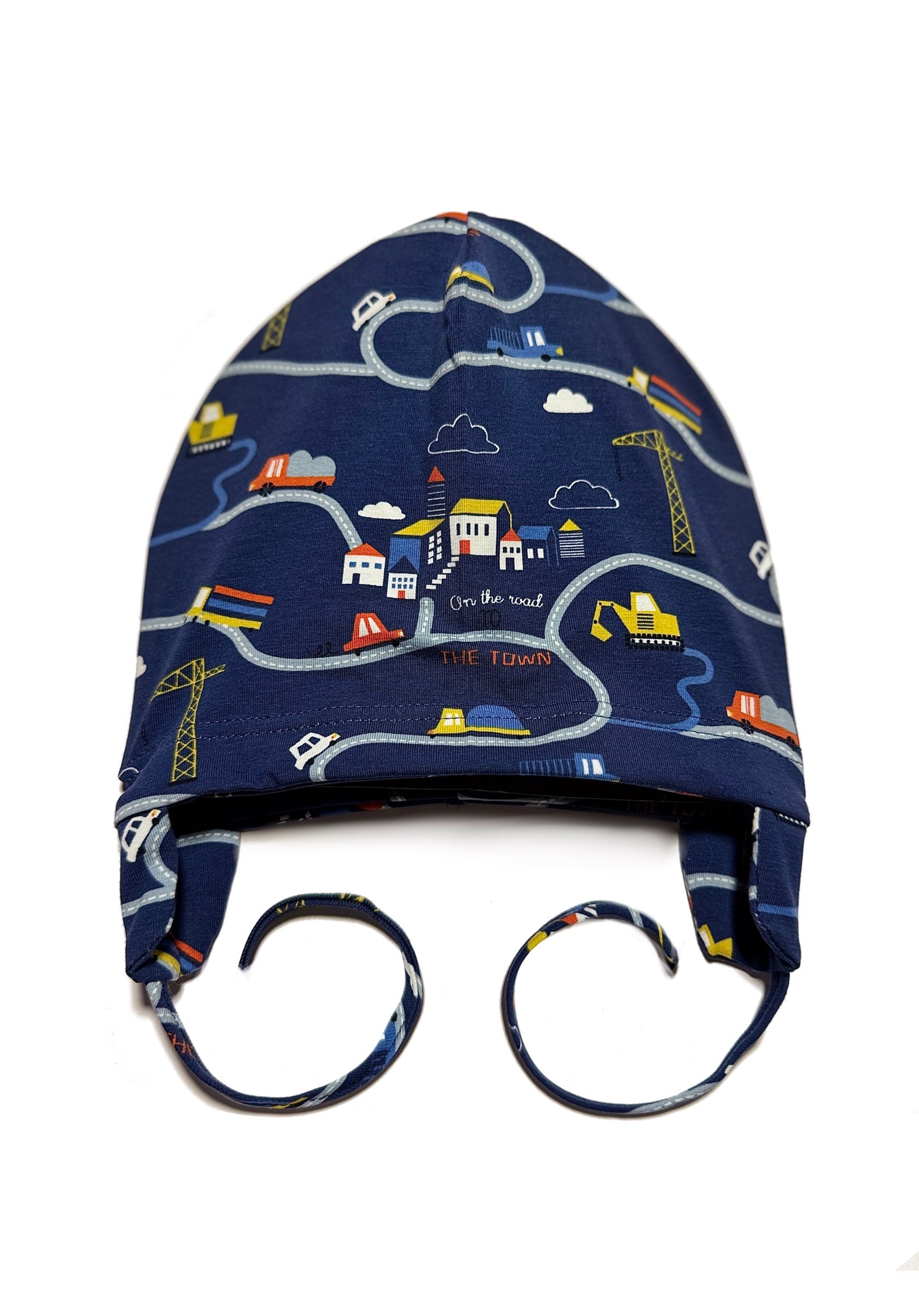 CONSTRUCTION CUTIE - Építkezés Mintás Kötős Pamut Fiú Sapka