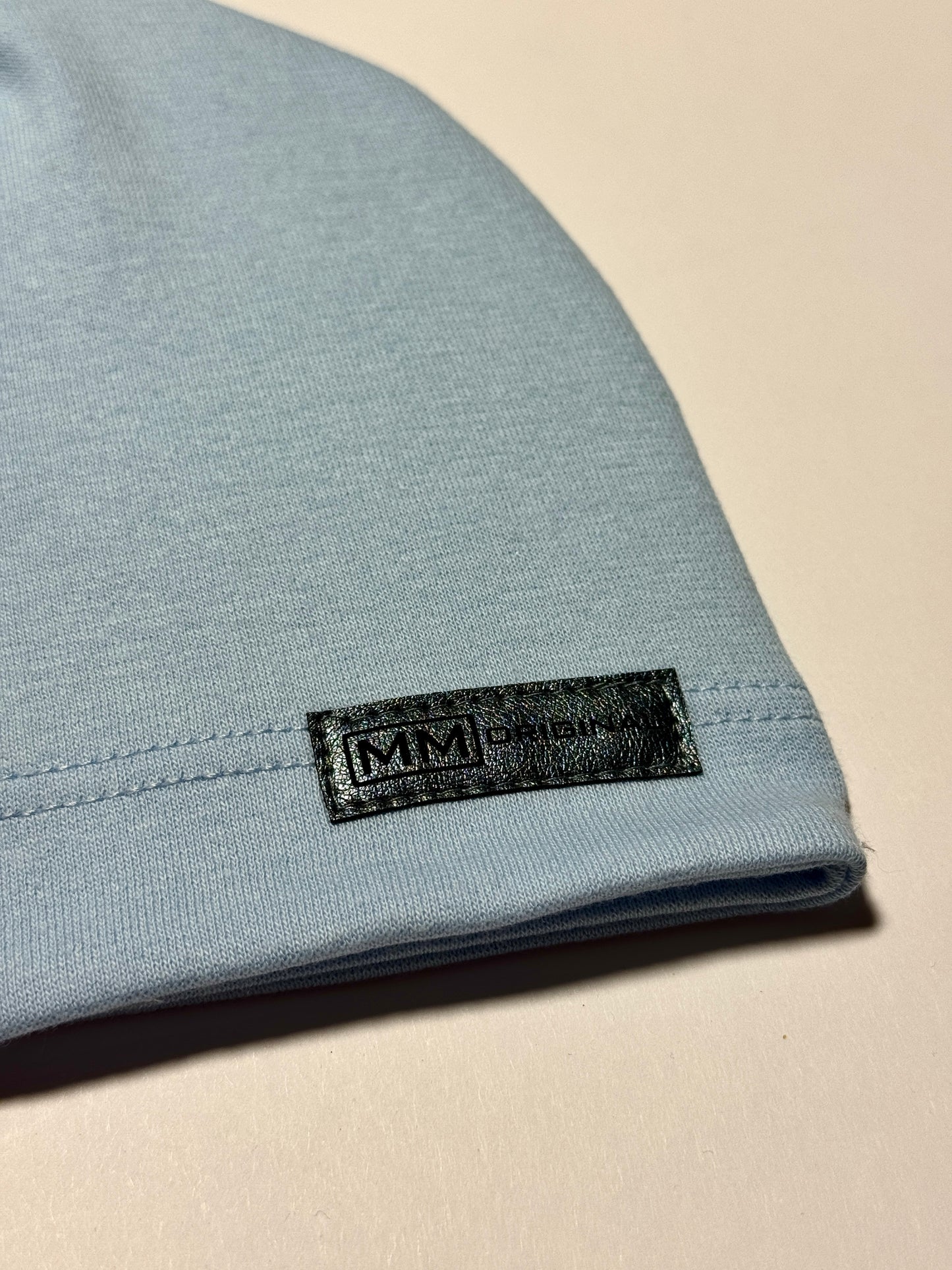 MM ORIGINAL - Világoskék Pamut Fiú Beanie Sapka