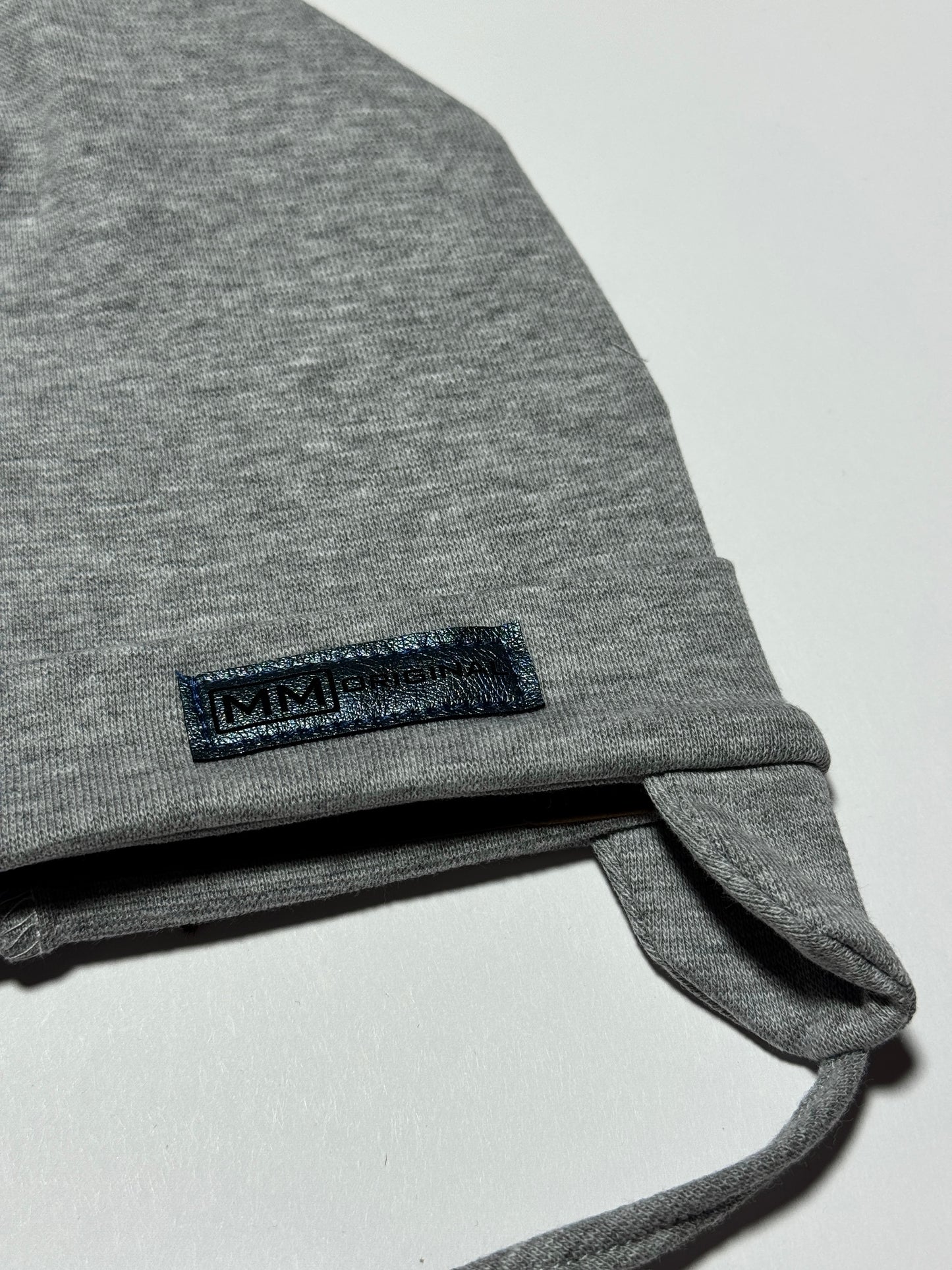 MM ORIGINAL BABY - Világosszürke Kötős Pamut Fiú Sapka