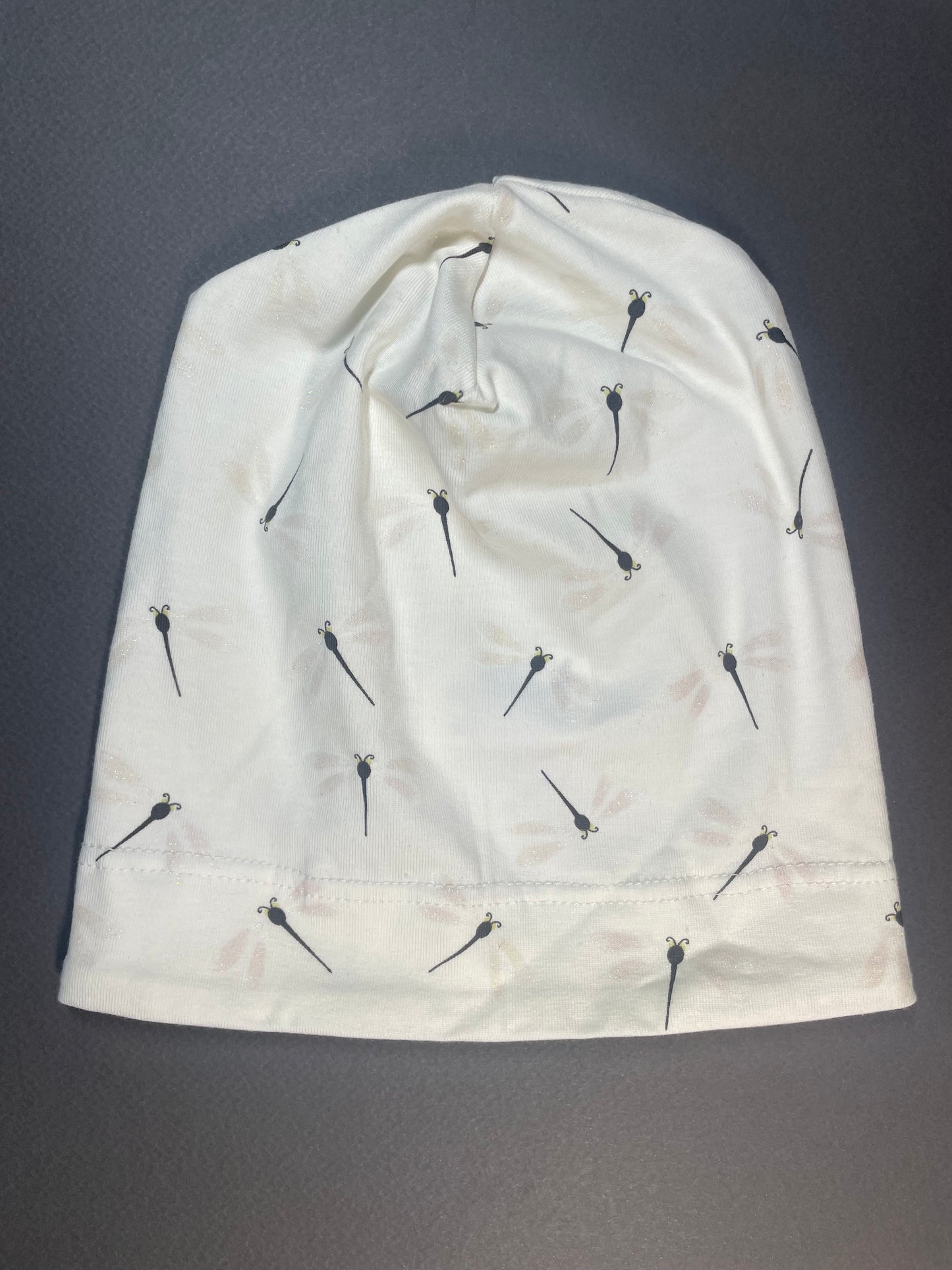 DRAGONFLY MAGIC - UV Fényre Színváltó Szitakötő Mintás Pamut Lány Beanie Sapka - Minimanó