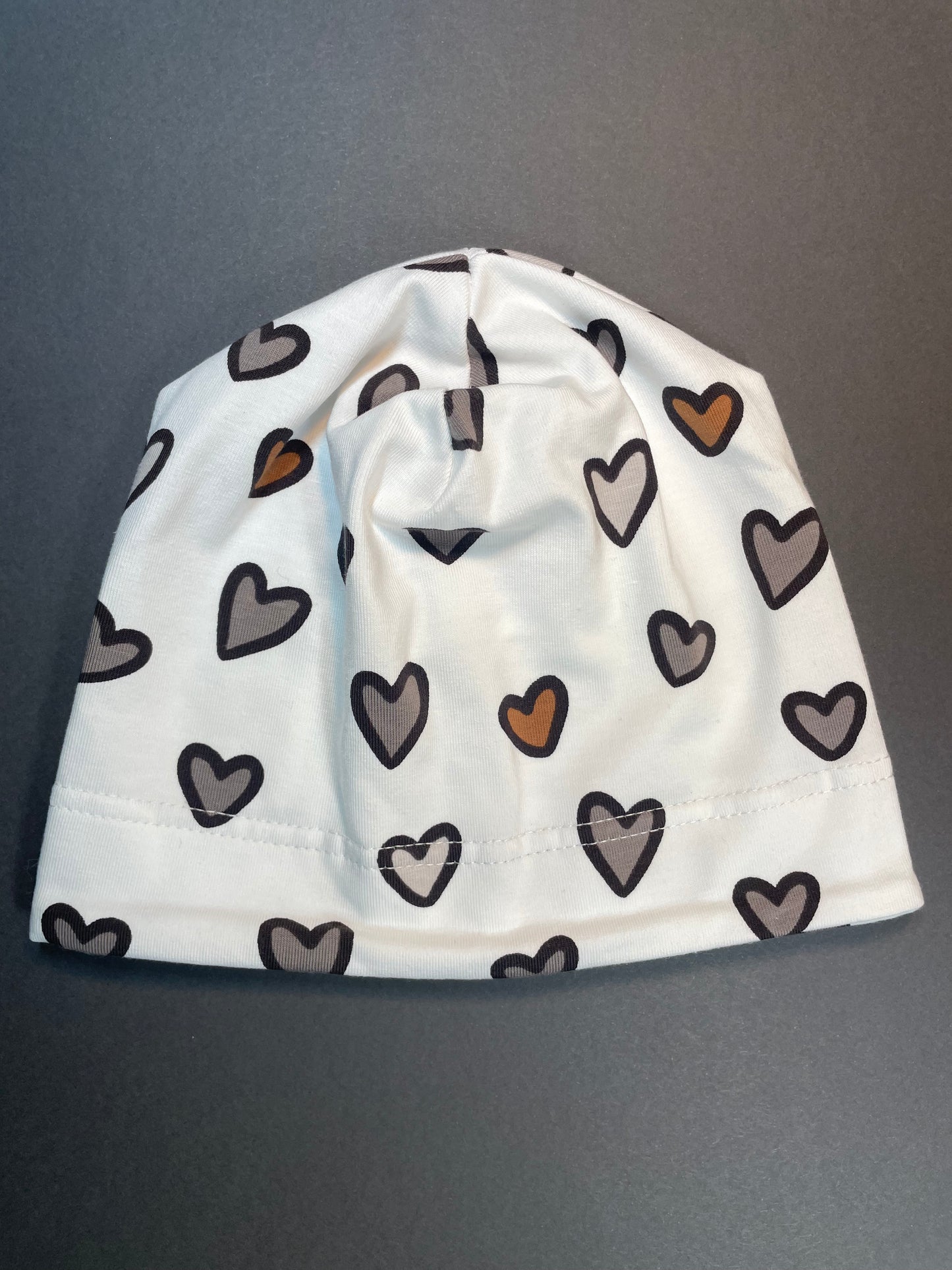 LOVE - Szív Mintás Pamut Lány Beanie Sapka - Minimanó