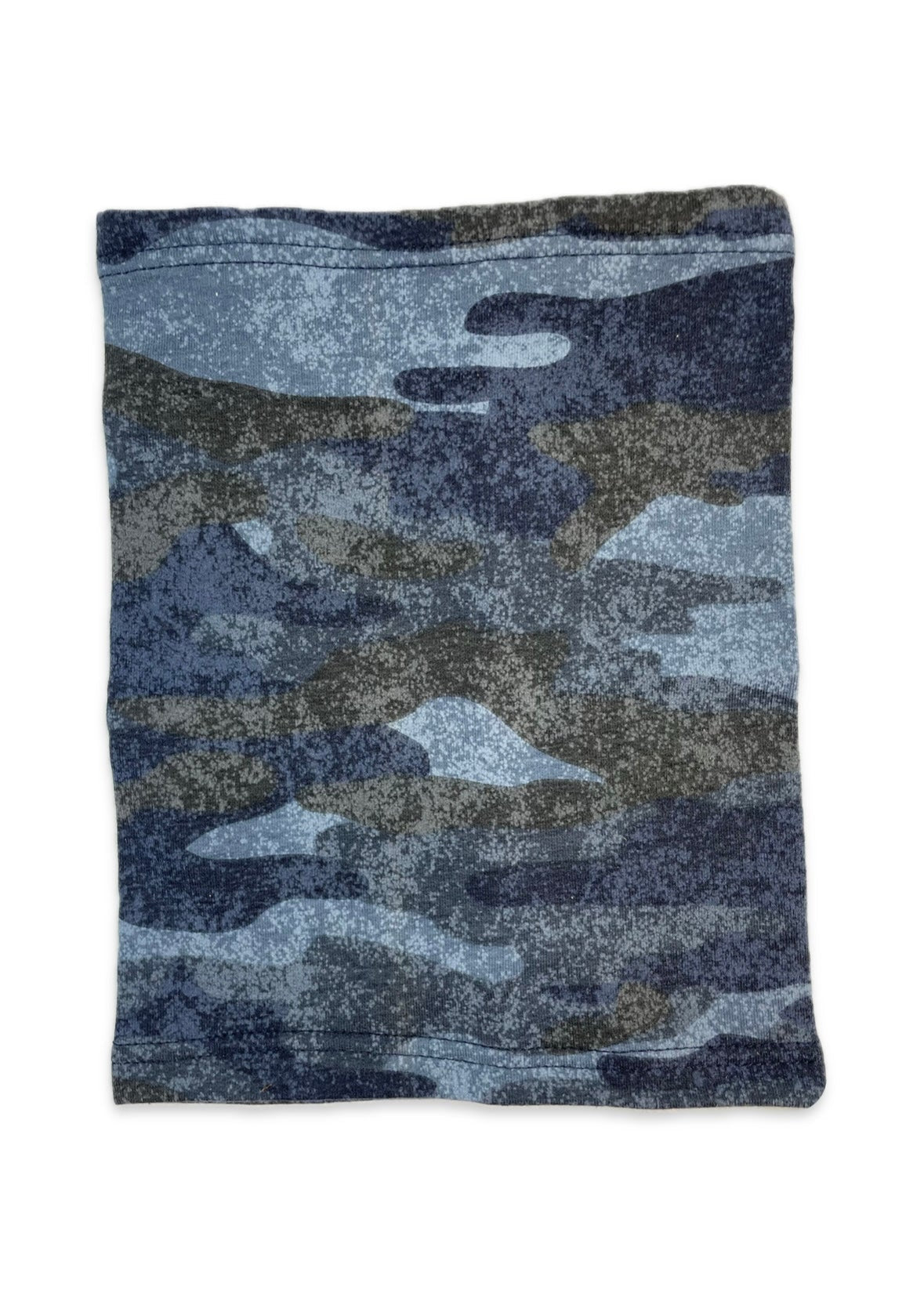 CAMOUFLAGE SCARF - Kék Terepmintás Pamut Fiú Csősál - Fiú Sapka - Minimanó