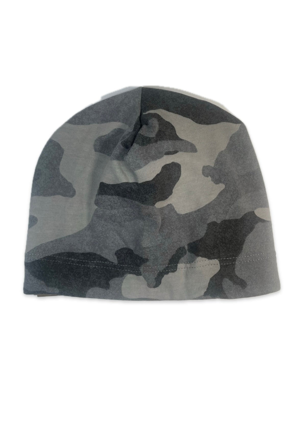 CAMOUFLAGE - Szürke Terepmintás Pamut Fiú Beanie Sapka - Fiú Sapka - Minimanó