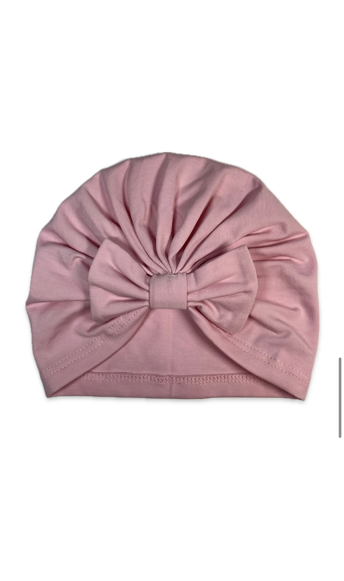 Classic Turban - Rózsaszín Masnis Pamut Lány Turbán - Lány Sapka - Minimanó