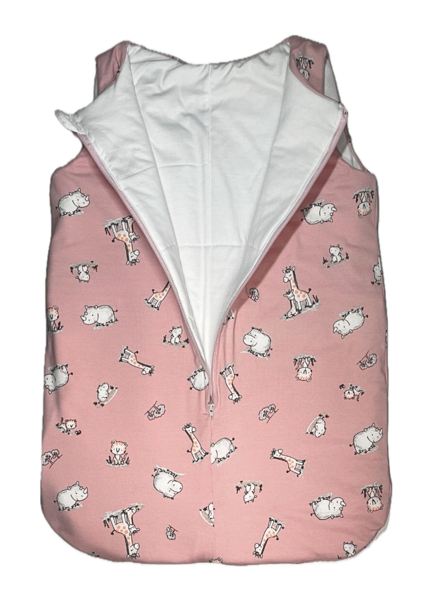 COMFORT HUG - Állatos Rózsaszín Babazsák - Hálózsák - Minimanó