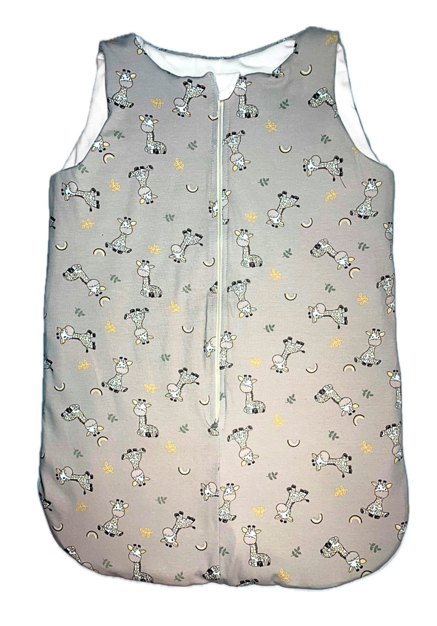 COMFORT HUG - Bézs Zsiráfmintás Babazsák - Hálózsák - Minimanó