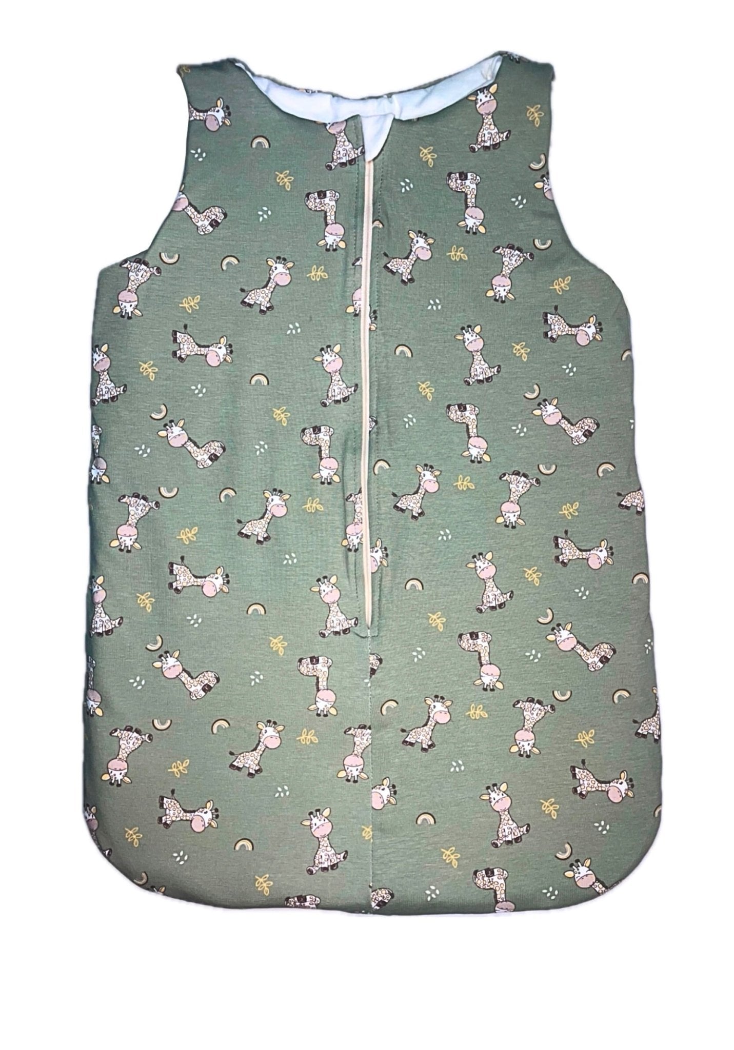 COMFORT HUG - Zsiráfmintás Khaki Babazsák - Hálózsák - Minimanó