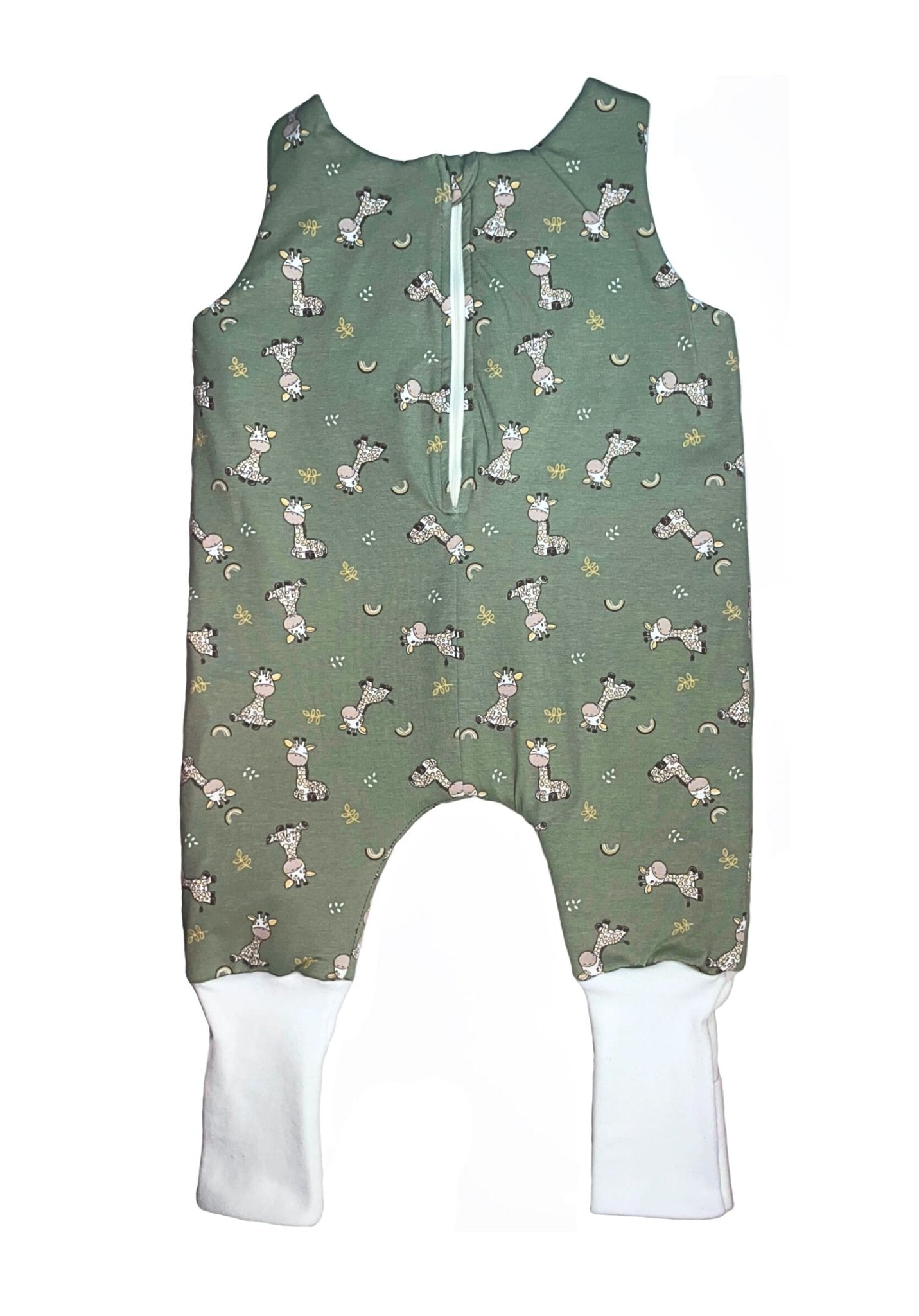 DREAMY - Állatos Khaki Pamut Jersey Kamáslis Tipegő Hálózsák - Hálózsák - Minimanó