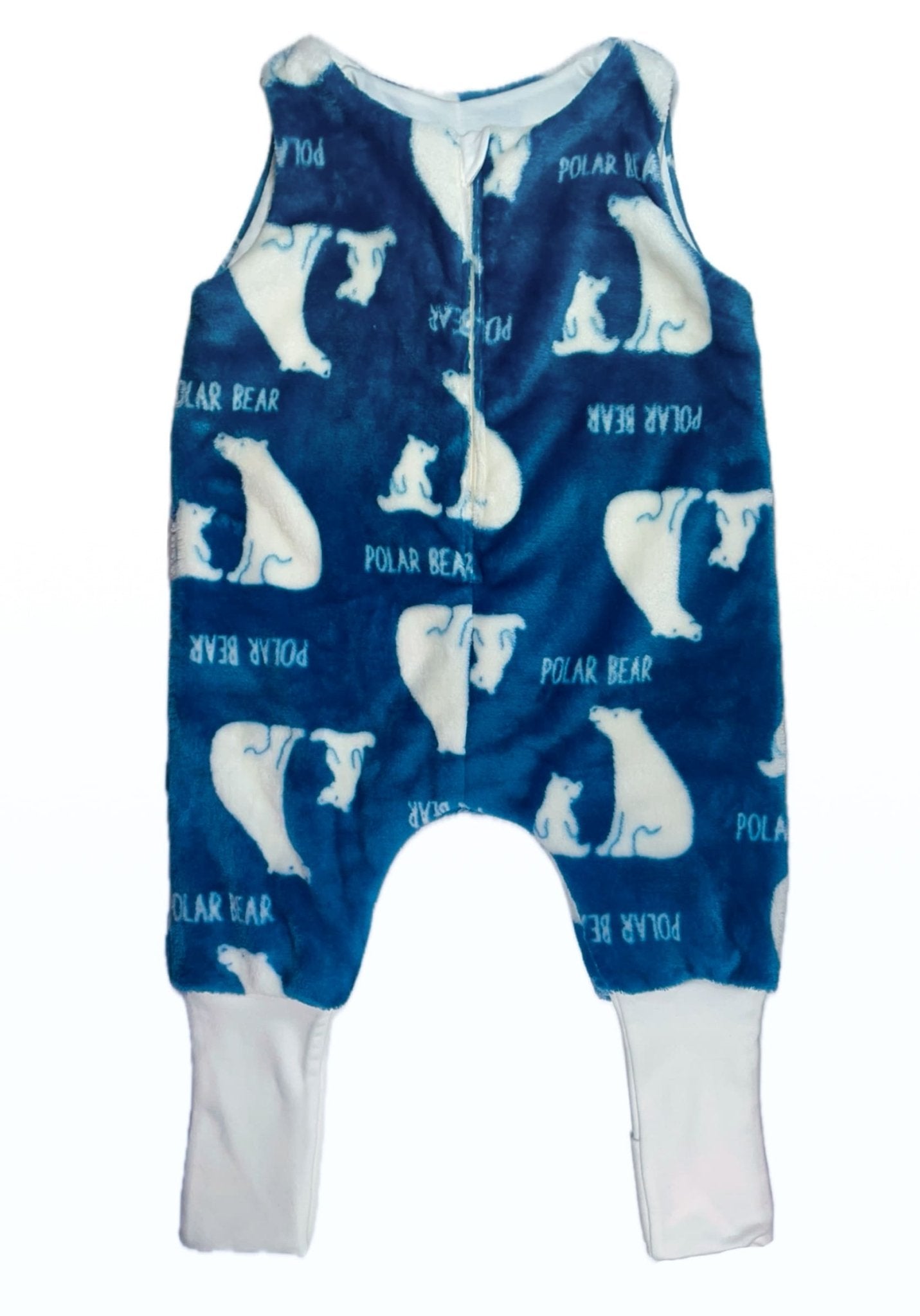 DREAMY - Wellsoft Kék Jegesmedvés Kamáslis Tipegő Hálózsák - Hálózsák - Minimanó