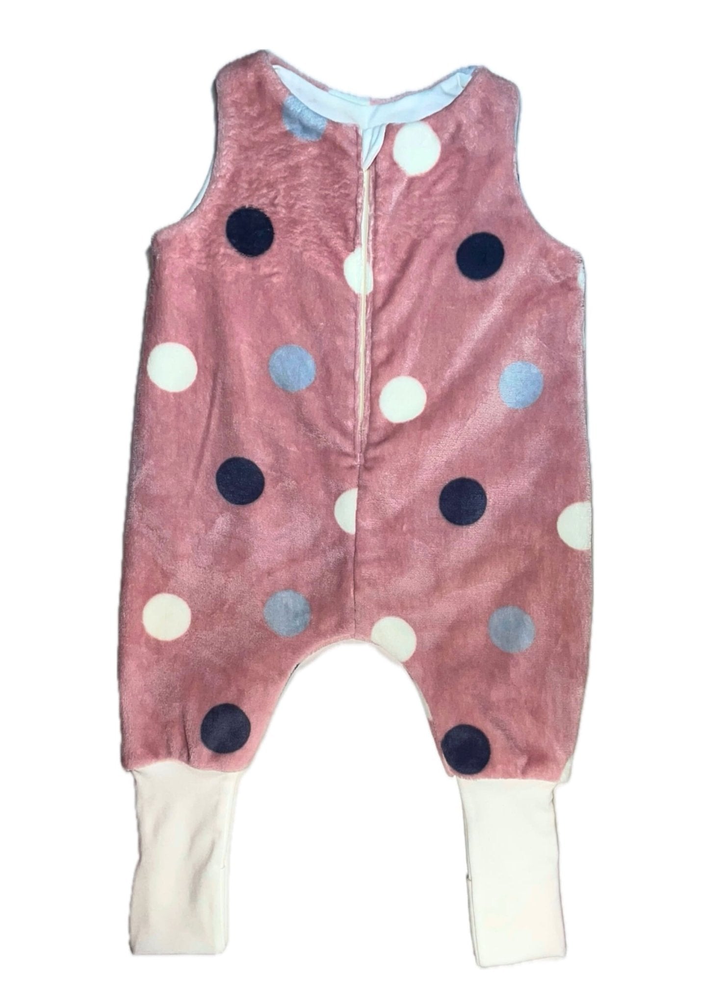 DREAMY - Wellsoft Pöttyös Rózsaszín Kamáslis Tipegő Hálózsák - Hálózsák - Minimanó