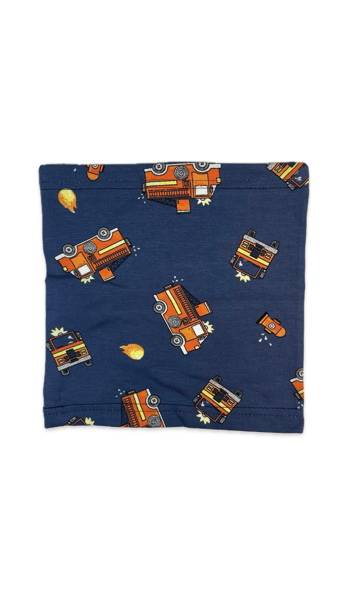 FIREFIGHTER SCARF - Tűzoltó Mintás Pamut Fiú Csősál - Fiú Sapka - Minimanó