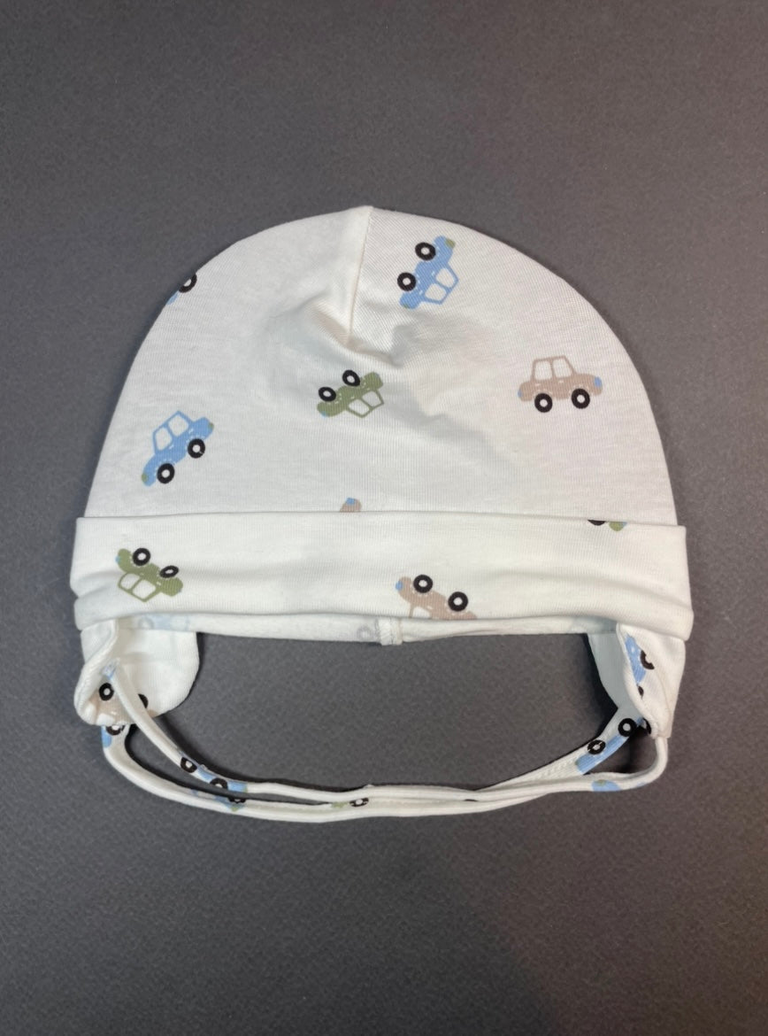 MY FIRST CAR - Autó Mintás Pamut Kötős Fiú Sapka - Fiú Sapka - Minimanó
