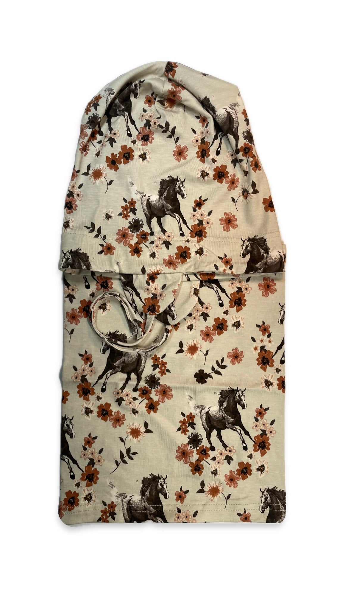 SPIRIT 2 SET - Ló és Virág Mintás Pamut Lány Kötős Sapka és Csősál Szett - Lány Sapka - Minimanó