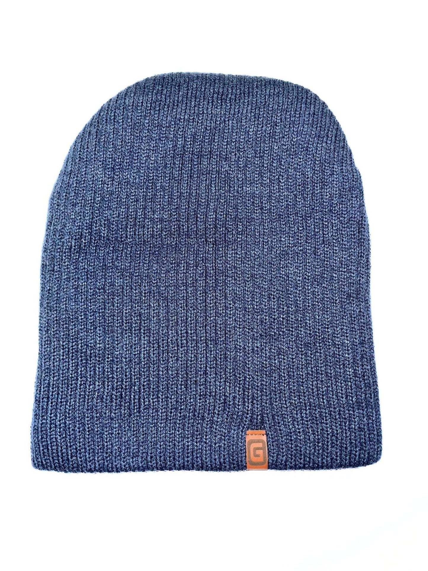 THE BEANIE - Kék Kötött Téli Fiú Beanie Sapka - Fiú Sapka - Minimanó