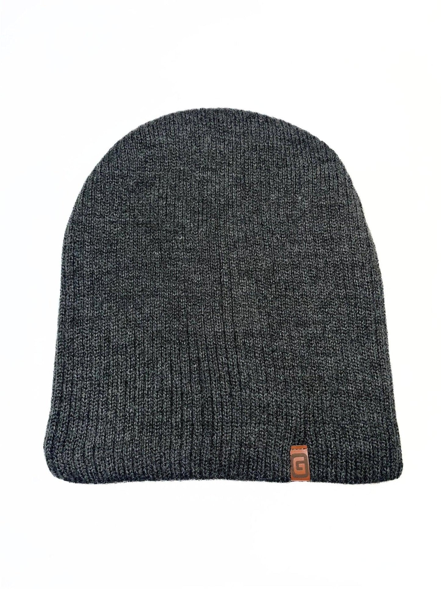 THE BEANIE - Sötétszürke Kötött Téli Fiú Beanie Sapka - Fiú Sapka - Minimanó