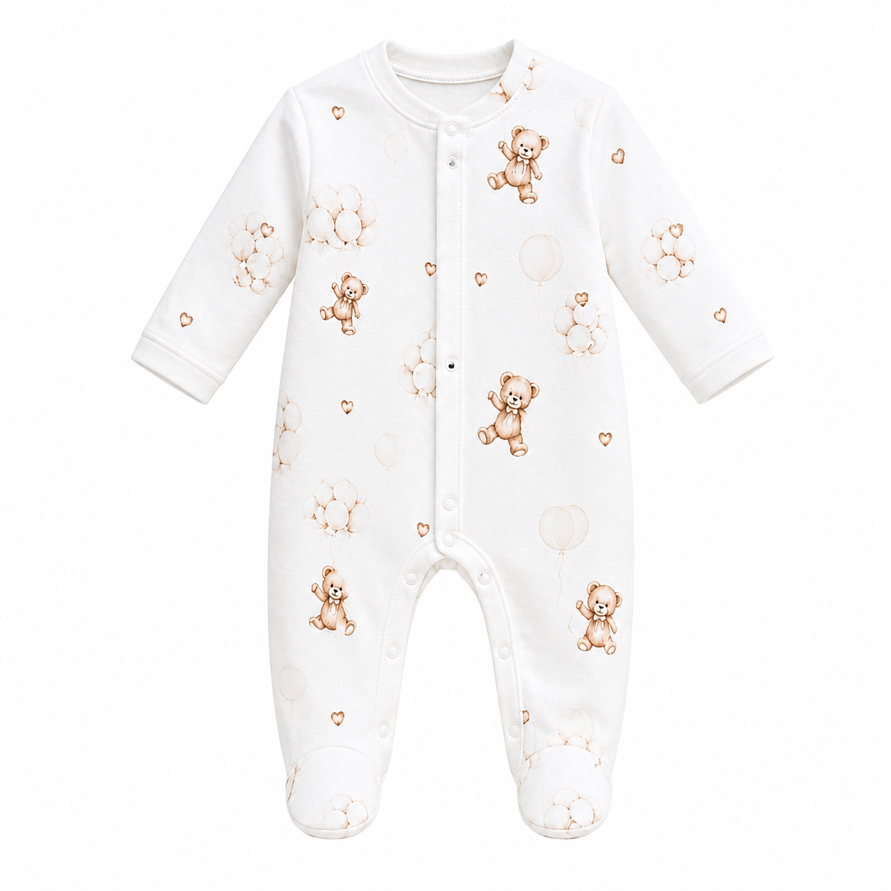 ONESIE - Macis Fehér Pamut Babarugdalózó