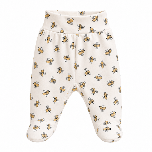 FOOTSIE - Méhecskés Rugalmas Lábfejes Bébi Nadrág