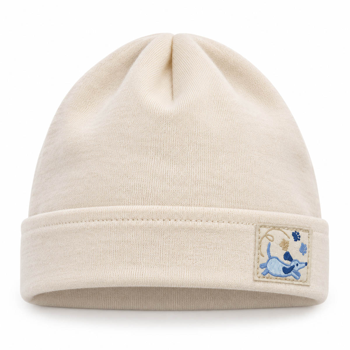 PUPPY FALL - Bézs Macis Fiú Pamut Beanie Sapka