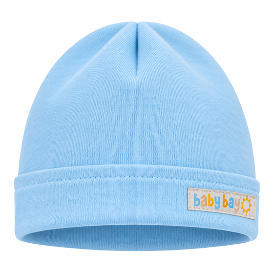 BABYBAY - Kék Fiú Pamut Beanie Sapka - Minimanó
