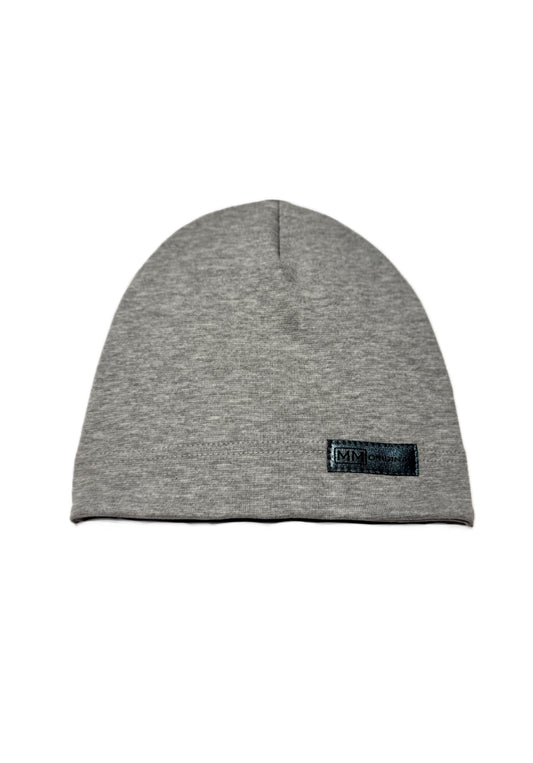 MM ORIGINAL - Világosszürke Pamut Fiú Beanie Sapka