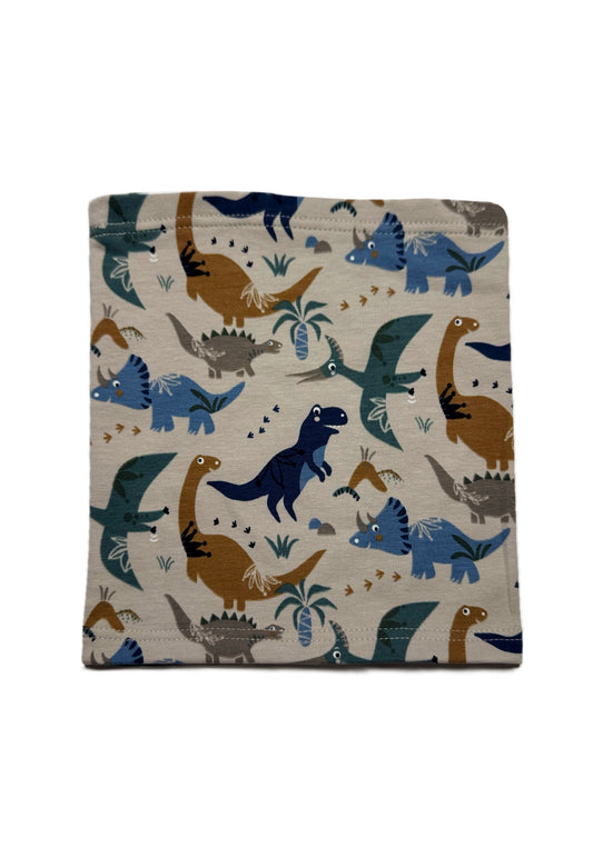 DINO DYNASTY SCARF - Dínó Mintás Pamut Fiú Csősál