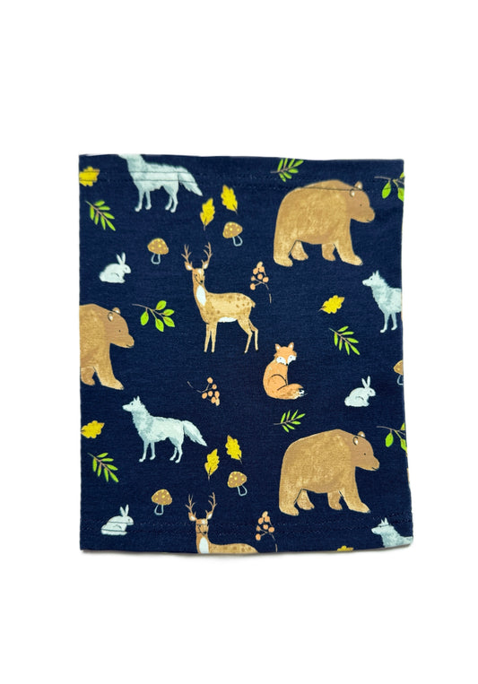 WILDERNESS SCARF - Állat Mintás Pamut Fiú Csősál