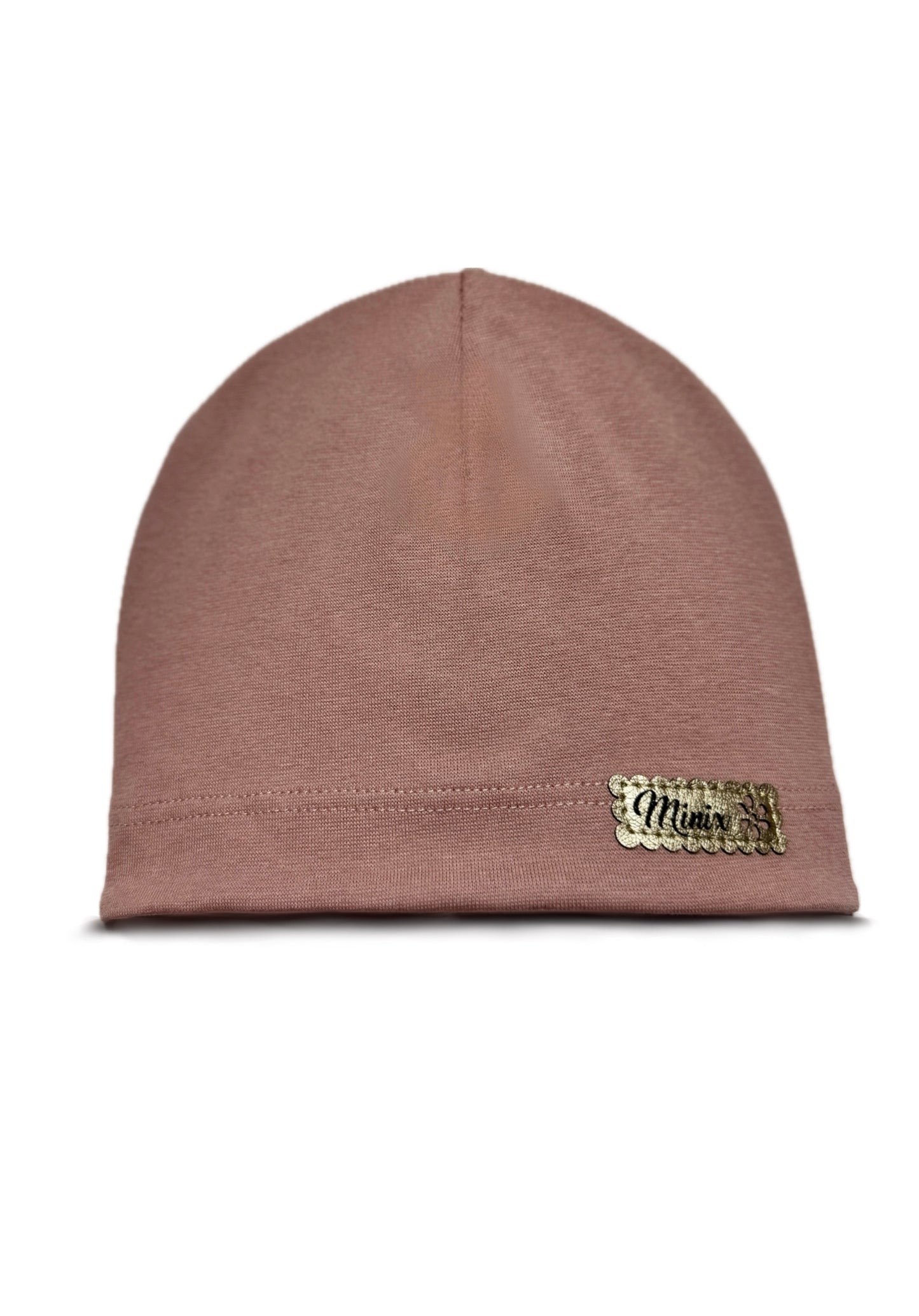 MINIX CLASSIC - Sötét Púder Pamut Lány Beanie Sapka