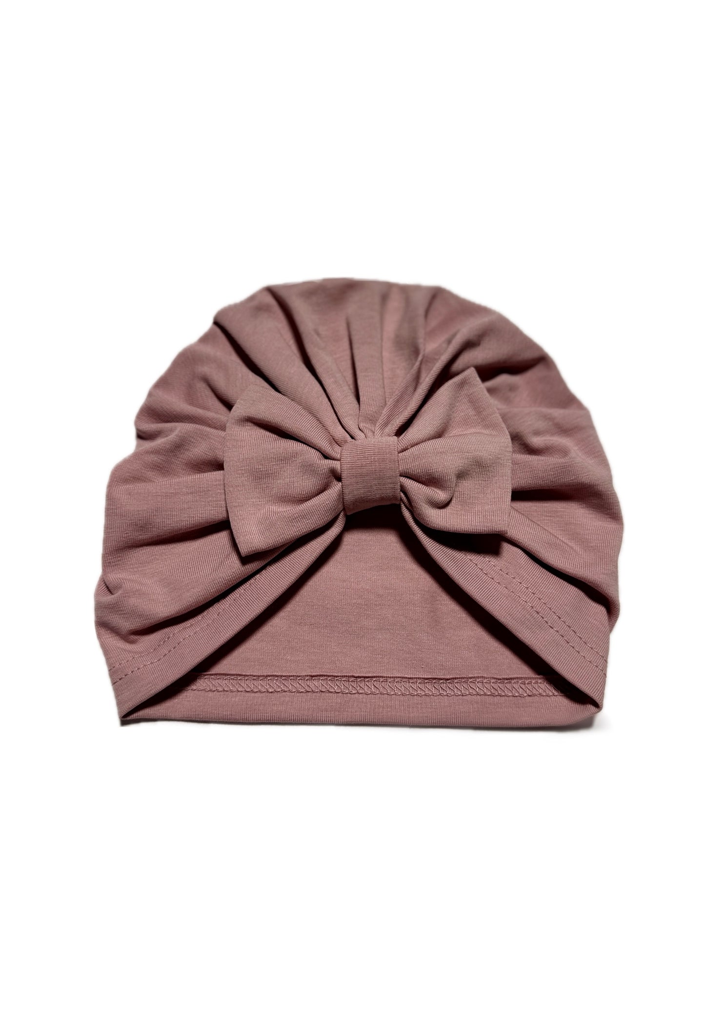 Classic Turban - Sötét Púder Masnis Pamut Lány Turbán