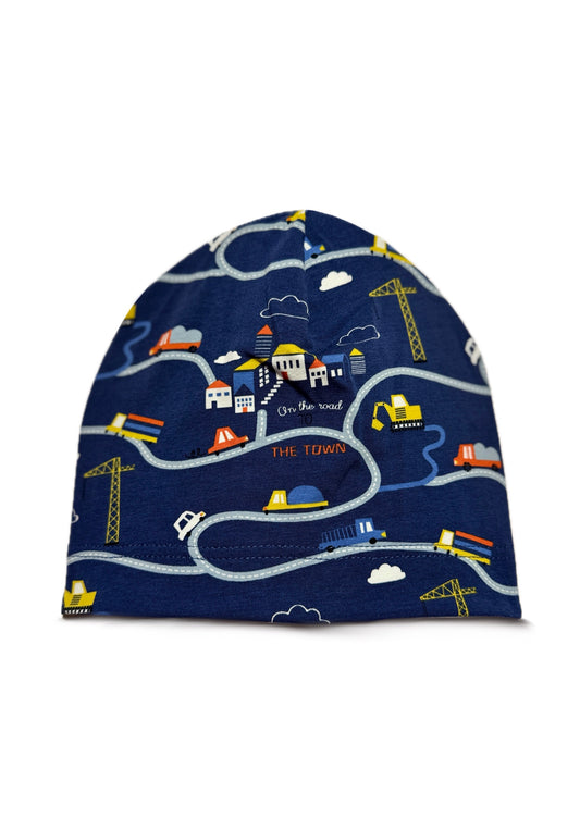 TOWN MAP - Térkép Mintás Pamut Beanie Fiú Sapka