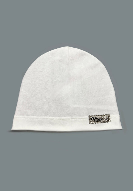 MINIX CLASSIC - Ekrü Pamut Lány Beanie Sapka