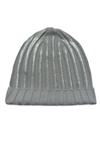 SPARKY - Szürke Csillámos Kötött Lány Beanie Sapka