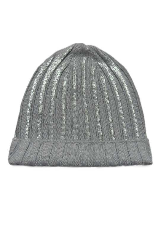 SPARKY - Szürke Csillámos Kötött Lány Beanie Sapka