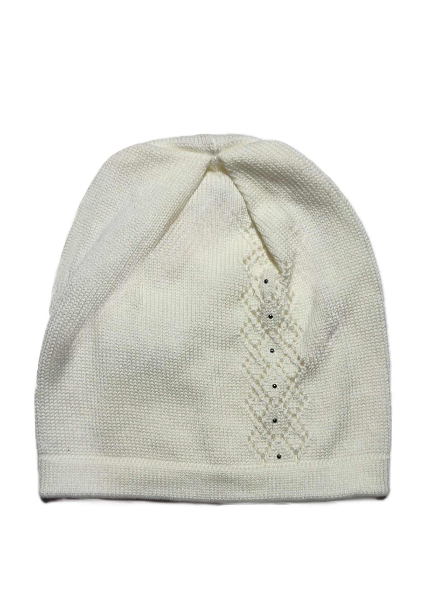 FALL BREEZE - Fehér Kötött Lány Beanie Sapka