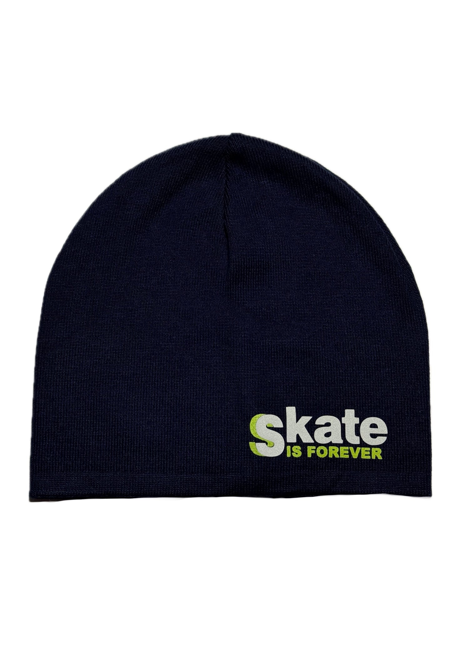 SKATE - Acélkék Feliratos Fiú Kötött Beanie Sapka