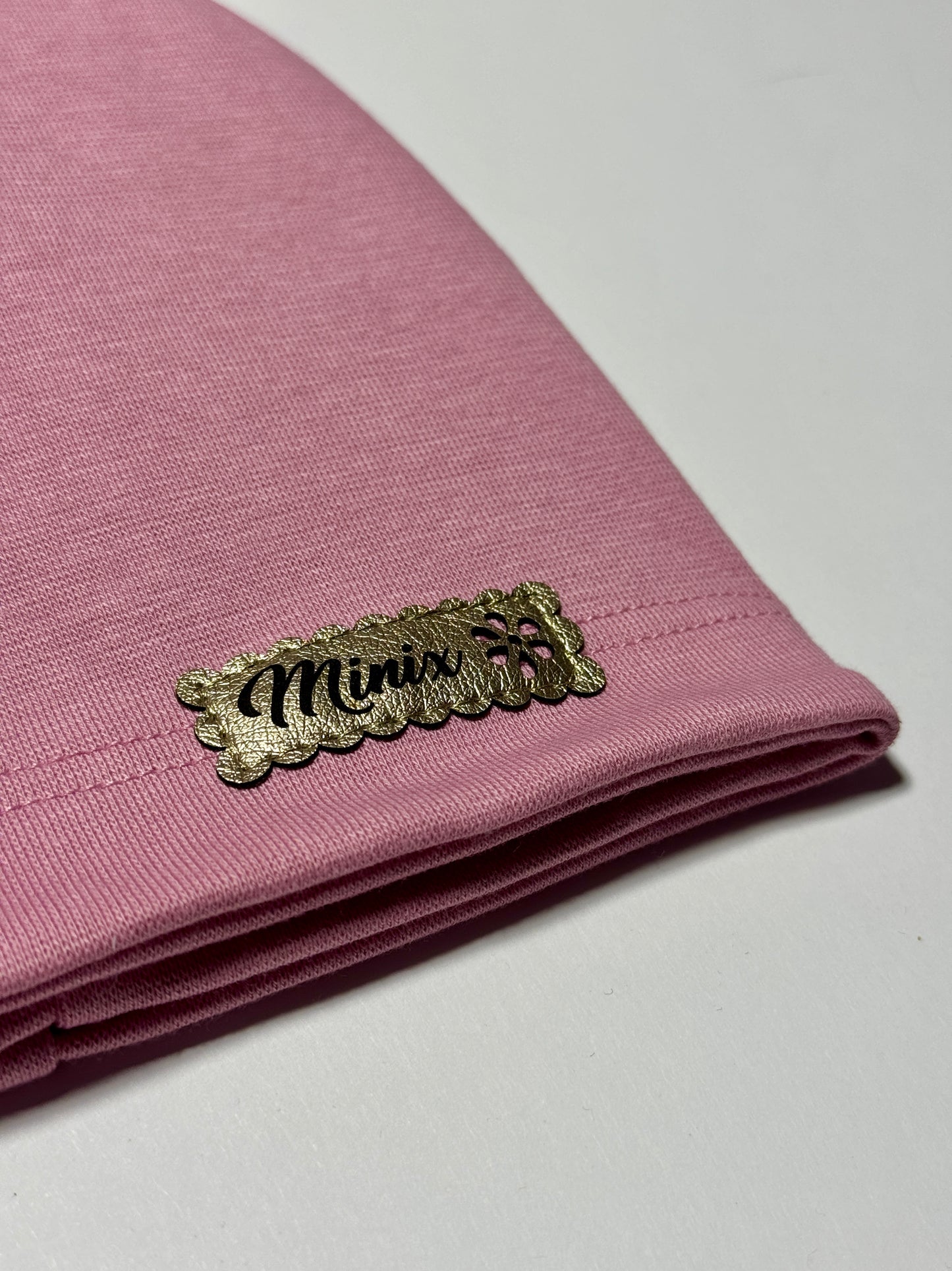 MINIX CLASSIC - Sötétmályva Pamut Lány Beanie Sapka