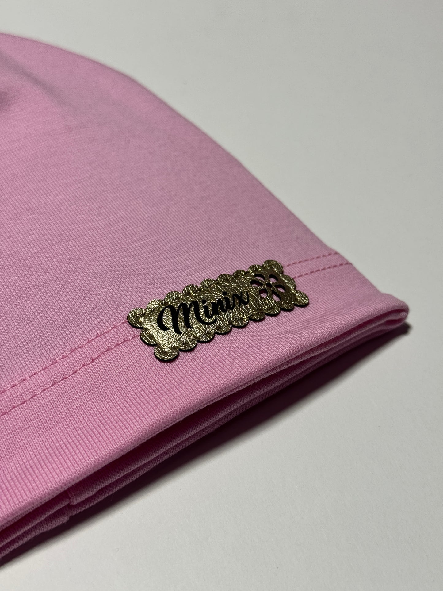 MINIX CLASSIC - Rózsaszín Pamut Lány Beanie Sapka