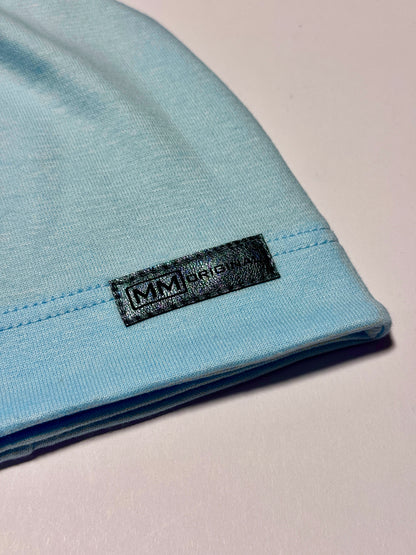 MM ORIGINAL - Pastel Türkizkék Pamut Fiú Beanie Sapka
