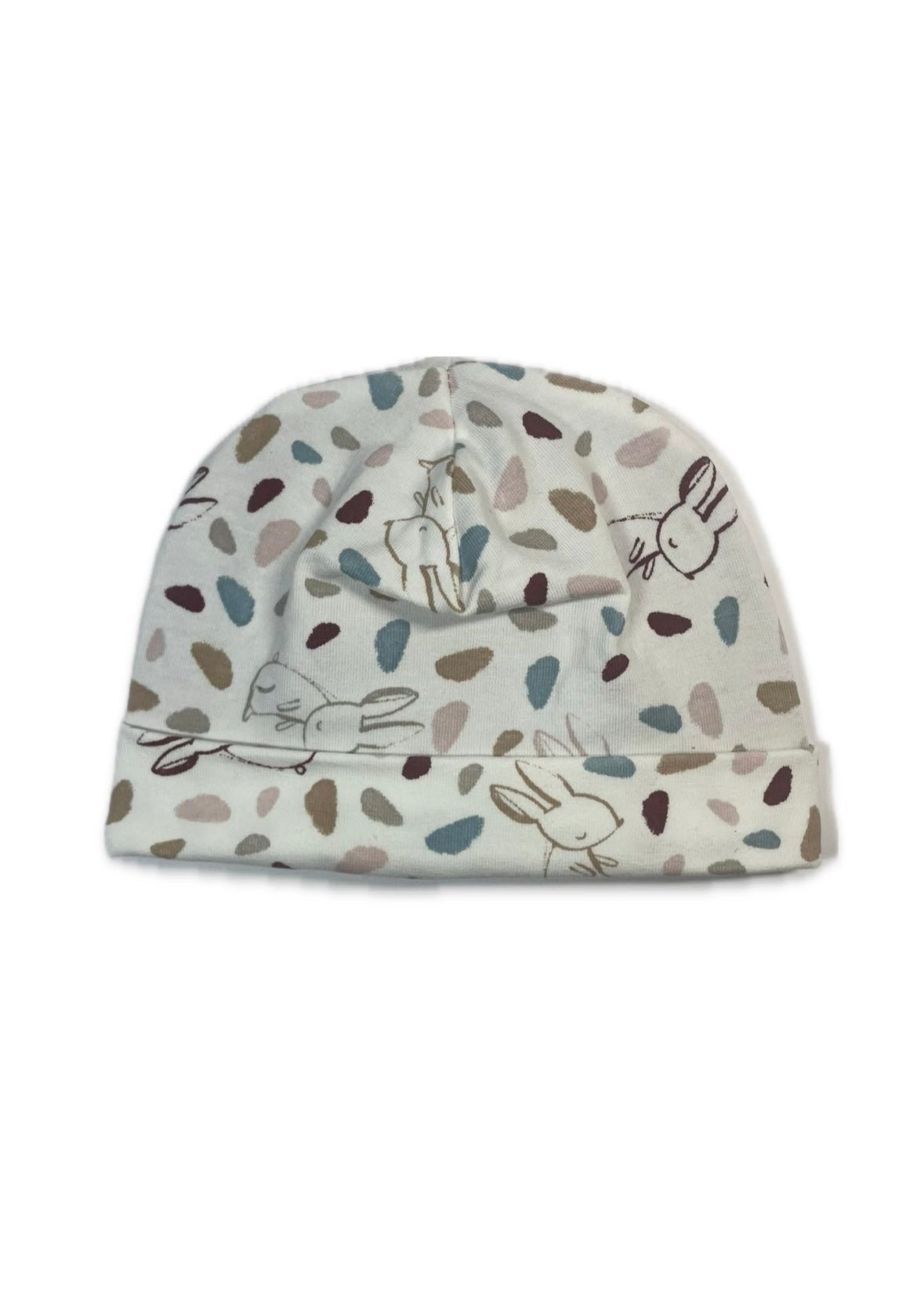 BUNNY BUDDY - Nyuszi Mintás Pamut Beanie Fiú Sapka - Fiú Sapka - Minimanó
