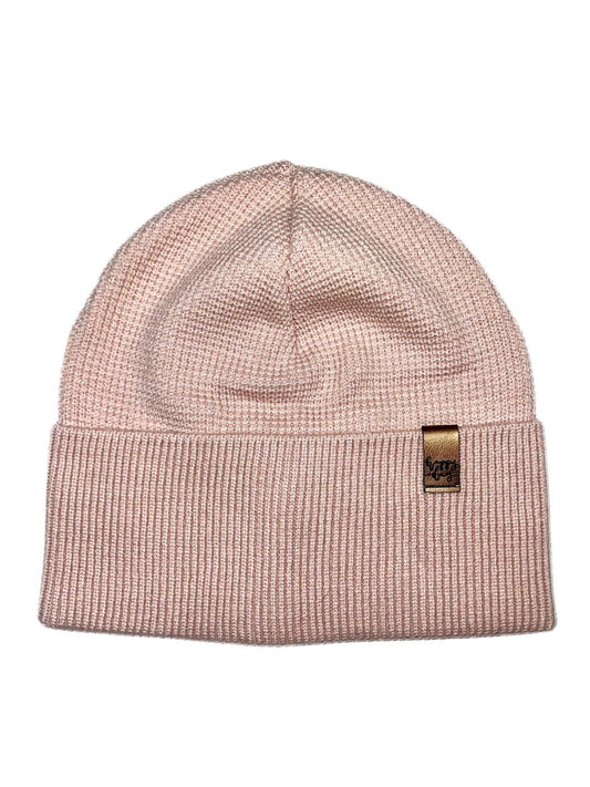 Classic Snug - Klasszikus Púderrózsaszín Kötött Beanie Lány Sapka - Lány Sapka - Minimanó