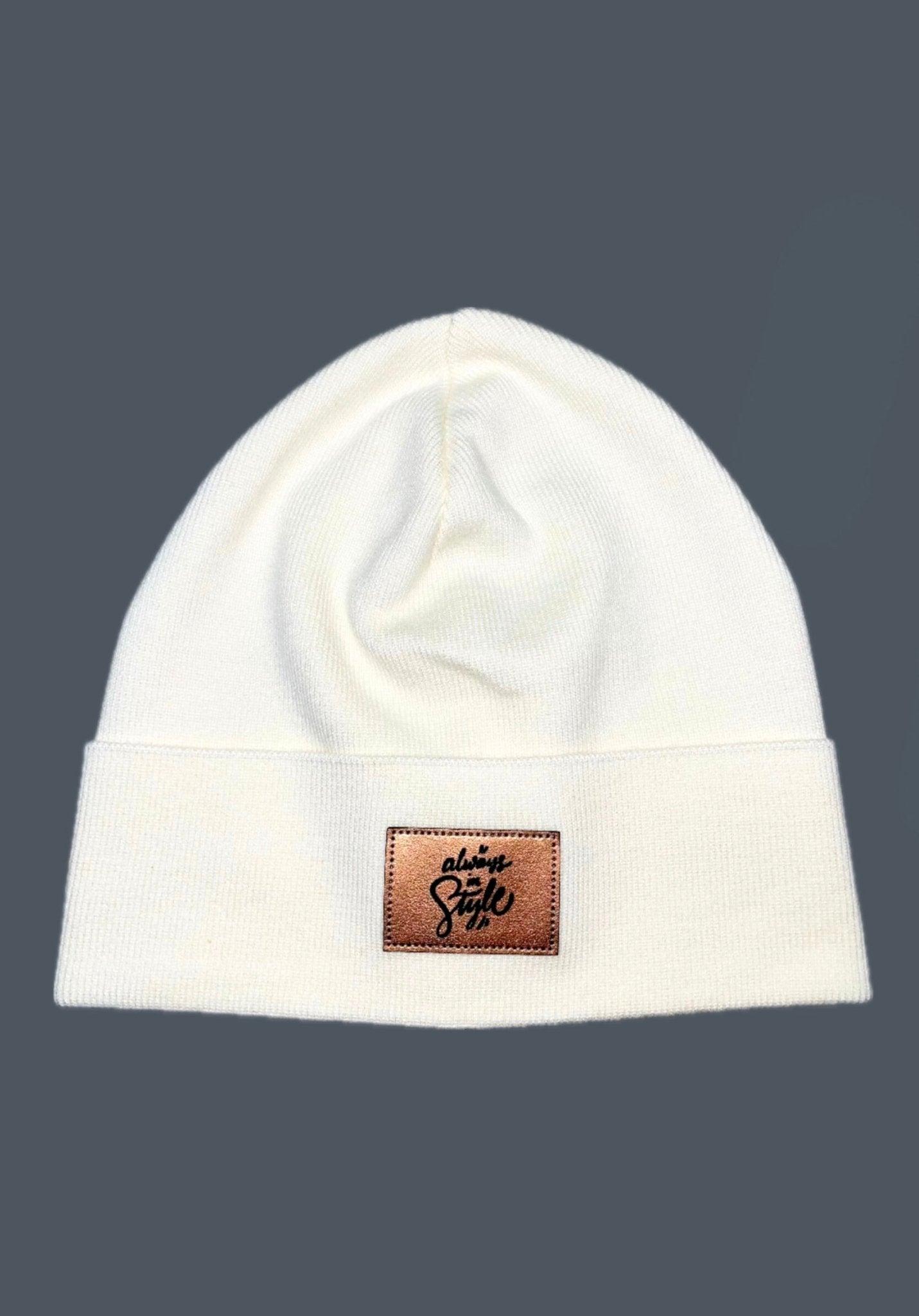 CLASSY - Fehér Kötött Lány Beanie Sapka - Lány Sapka - Minimanó