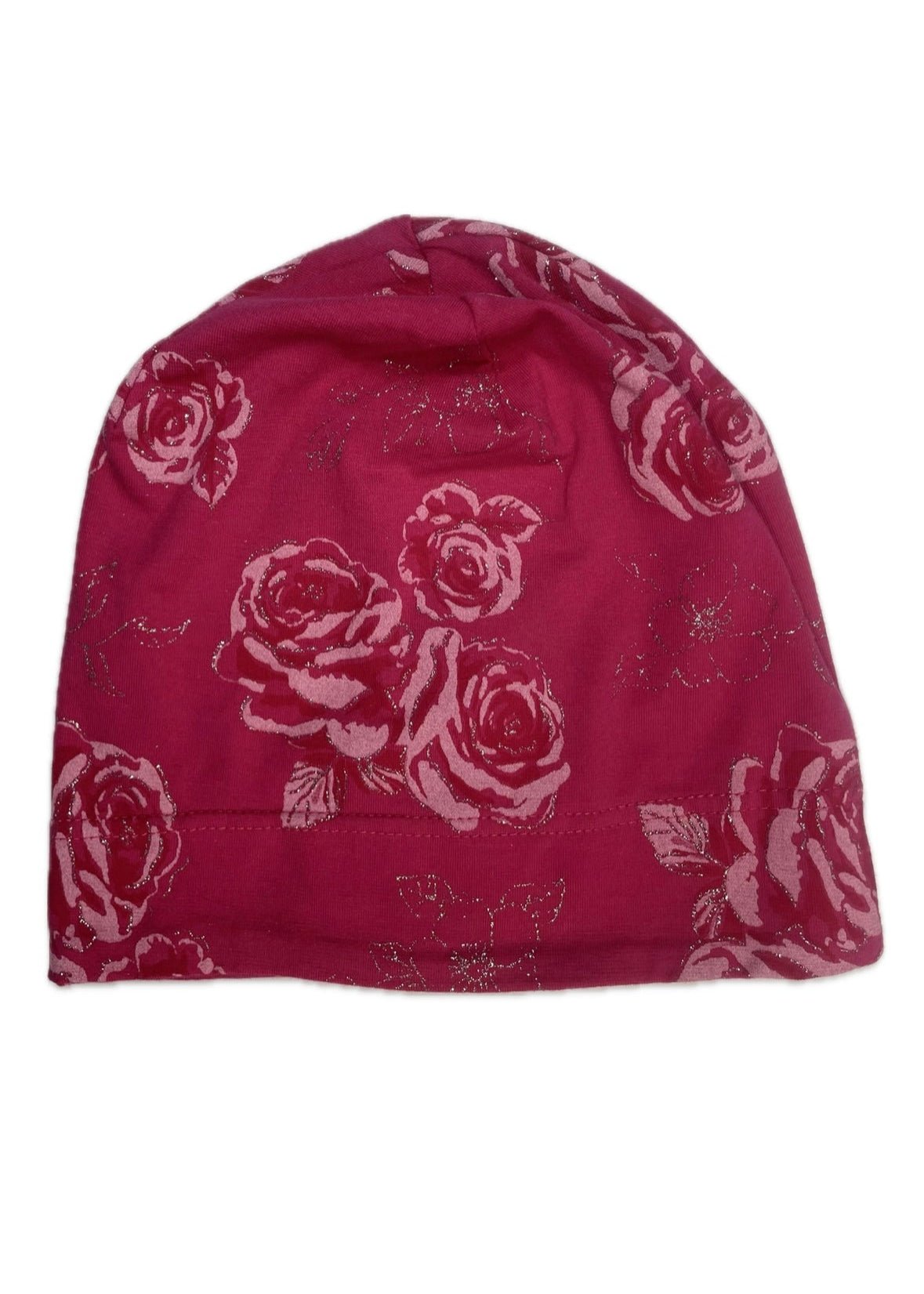 ROSE - Rózsa Mintás Pamut Lány Beanie Sapka - Lány Sapka - Minimanó